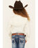 Image #4 - Shyanne Girls' Embroidered Long Sleeve Pearl Snap Stretch Western Fringe Shirt , Ivory, hi-res