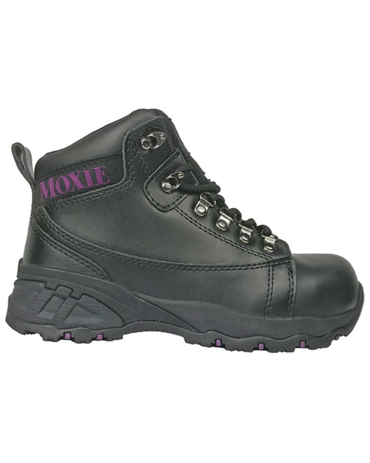 Image #2 - Moxie Trades Women's 4" Vegas Waterproof Work Boots - Aluminum Toe, Black, hi-res