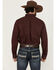 Image #4 - Wrangler X Cody Johnson Men's Paisley Print Long Sleeve Button-Down Western Shirt, Burgundy, hi-res