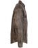 Image #2 - Milwaukee Leather Men's Distressed Light Leather Snap Front Shirt, Black/tan, hi-res