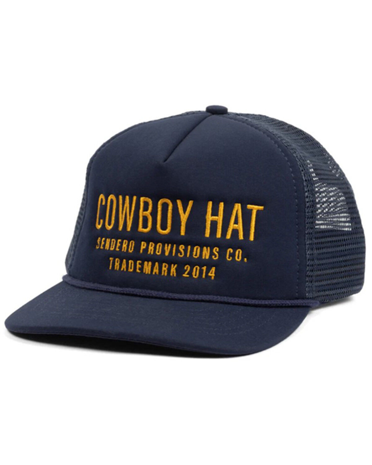 Image #1 - Sendero Provisions Cowboy Hat Ball Cap, Navy, hi-res