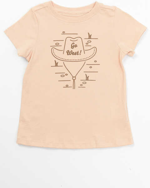 Shyanne Toddler Girls' Go West Short Sleeve Graphic Tee, Blush, hi-res