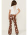 Image #3 - Ranch Dress'n Girls' Buckaroo Rust Super Flare Jeans, Rust Copper, hi-res