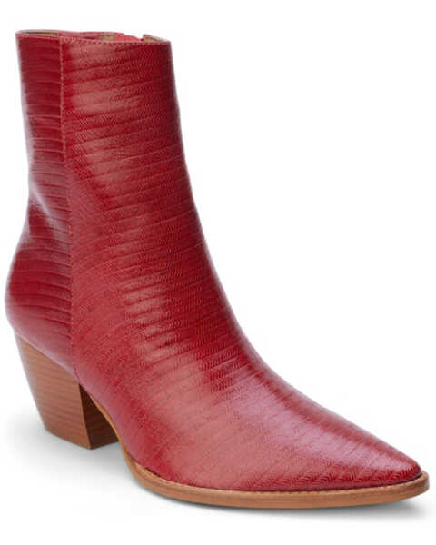 Image #1 - Matisse Women's Caty Fashion Booties - Pointed Toe, Cherry, hi-res