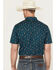 Image #4 - Rock & Roll Denim Men's Cowboy Print Short Sleeve Snap Stretch Western Shirt, , hi-res