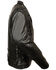 Image #3 - Milwaukee Leather Men's 3X Black Vented Side Lace Leather Motorcycle Jacket, Black, hi-res