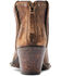 Image #3 - Ariat Women's Greenly Distressed Studded Booties - Snip Toe , Brown, hi-res