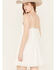 Image #4 - Yura Women's Crochet Accent Sleeveless Mini Dress, White, hi-res