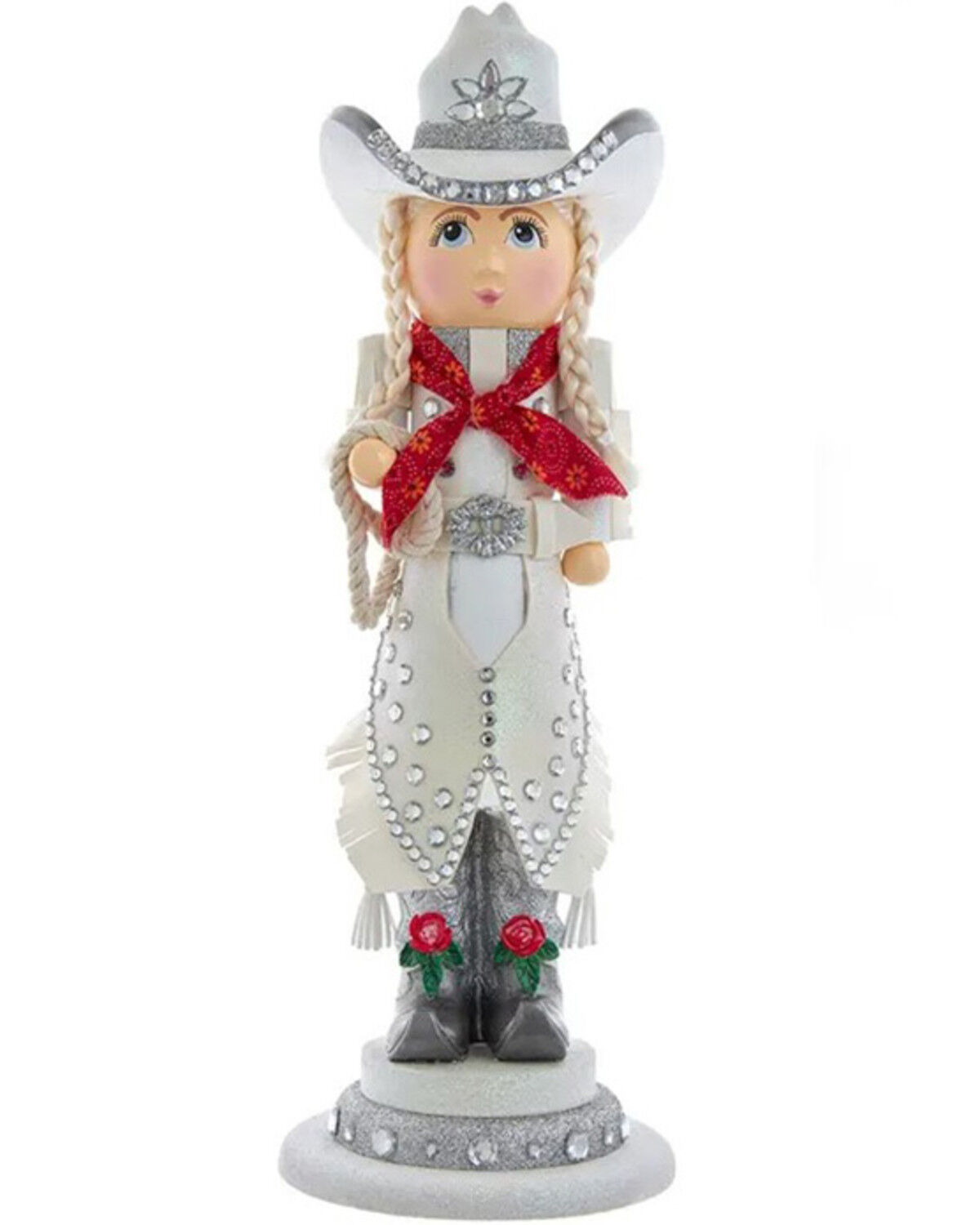 Image #1 - Kurt Adler 18" Hollywood Nutcrackers™ Rhinestone Cowgirl Nutcracker, Multi, hi-res