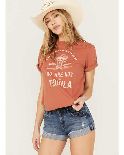Image #2 - Idyllwind Women's Stop Trying To Please Everyone Short Sleeve Graphic Tee, Pecan, hi-res
