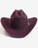 Image #3 - Larry Mahan Real 6X Felt Cowboy Hat, Black Cherry, hi-res