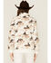 Image #4 - Wrangler Retro Women's Bronco Print 1/2 Zip Pullover, Cream, hi-res