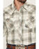 Image #3 - Wrangler Retro Men's Plaid Print Long Sleeve Snap Western Shirt, Cream, hi-res