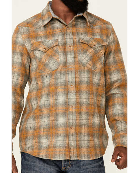 Image #3 - Pendleton Men's Canyon Large Plaid Print Long Sleeve Snap Western Flannel Shirt , , hi-res