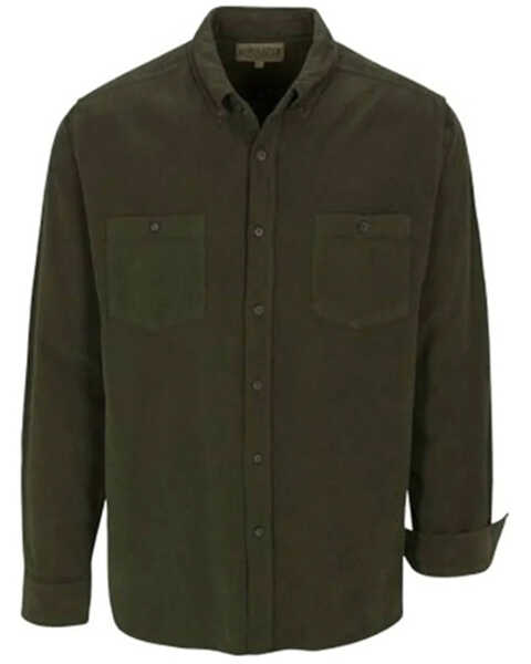 Image #1 - North River Men's Corduroy Long Sleeve Button-Down Western Shirt, Olive, hi-res