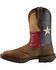 Image #8 - Durango Rebel Men's Texas Flag Western Boots - Steel Toe, Brown, hi-res
