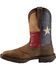 Durango Rebel Men's Texas Flag Western Boots - Steel Toe, Brown, hi-res