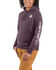 Image #1 - Carhartt Women's Relaxed Fit Heather Logo Sleeve Graphic Work Hoodie, Purple, hi-res