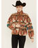 Image #1 - Panhandle Women's Southwestern Print Sherpa Jacket , Tan, hi-res