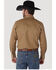 Image #3 - Wrangler Men's Solid Cowboy Cut Firm Finish Long Sleeve Work Shirt, Rawhide, hi-res