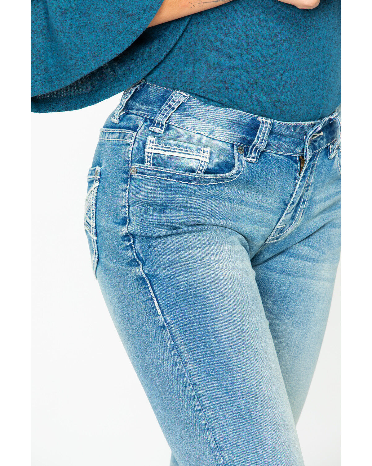 light blue bootcut jeans women's