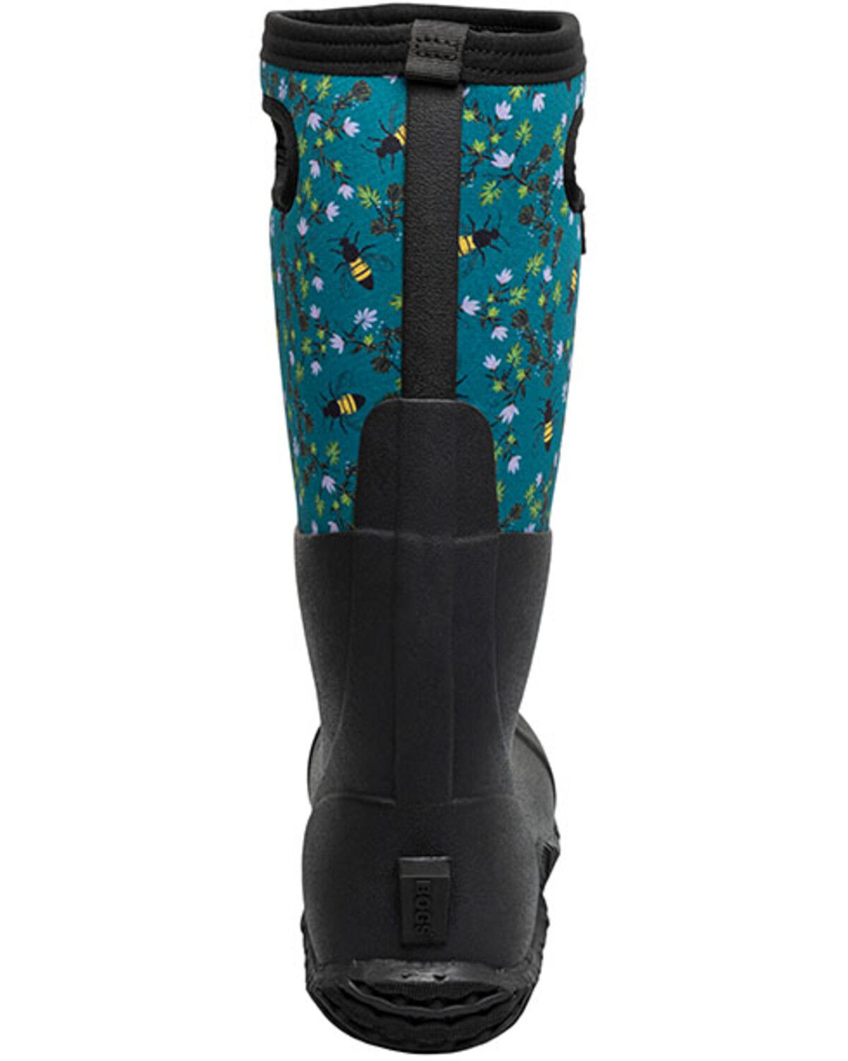 Image #5 - Bogs Women's Mesa Bees Rubber Boots - Round Toe, Turquoise, hi-res