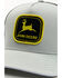John Deere Men's Embroidered Logo Snapback Cap, Light Grey, hi-res