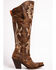 Image #2 - Dan Post Women's Jilted Knee Boots - Snip Toe , Chestnut, hi-res