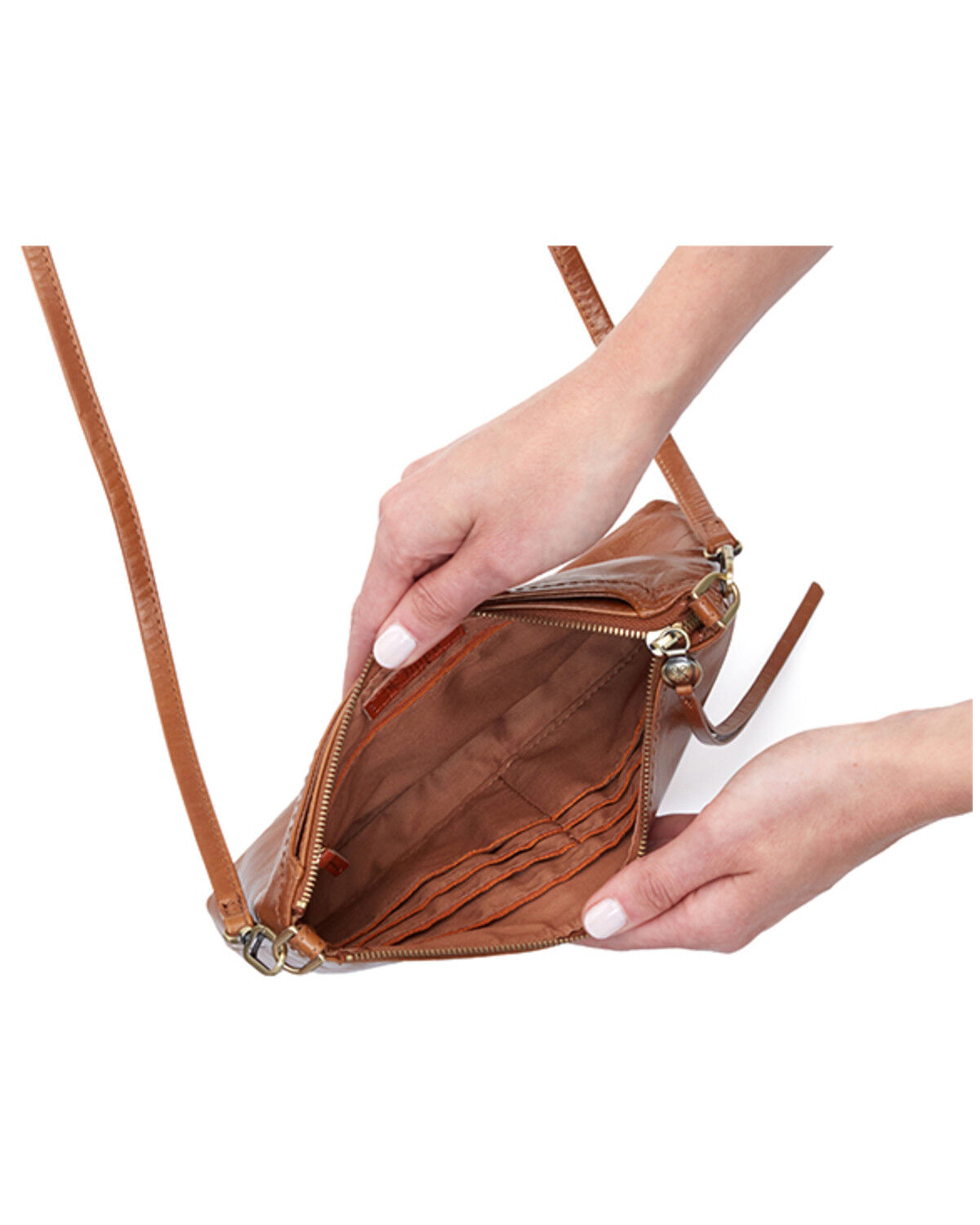 Image #4 - Hobo Women's Darcy Truffle Vintage Hide Leather Crossbody, Brown, hi-res