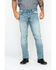 Image #2 - Moonshine Spirit Men's Sutton Light Wash Slim Straight Stretch Denim Jeans, Indigo, hi-res