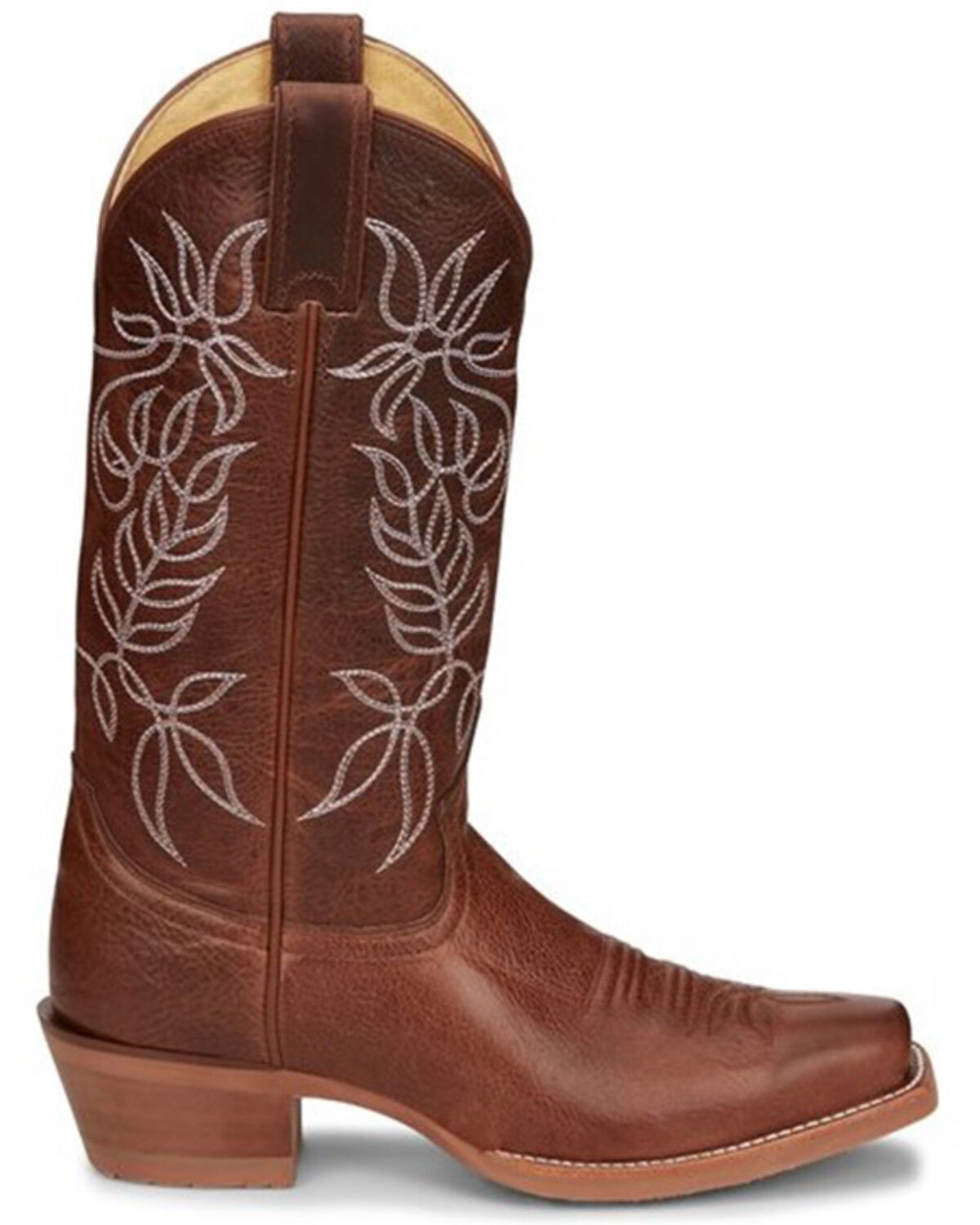 Image #2 - Justin Women's Vickory Performance Leather Western Boots - Square Toe, Tan, hi-res
