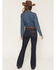 Image #3 - Wrangler Retro Women's Dark Wash Bailey Trouser Stretch Denim Jeans, Dark Wash, hi-res