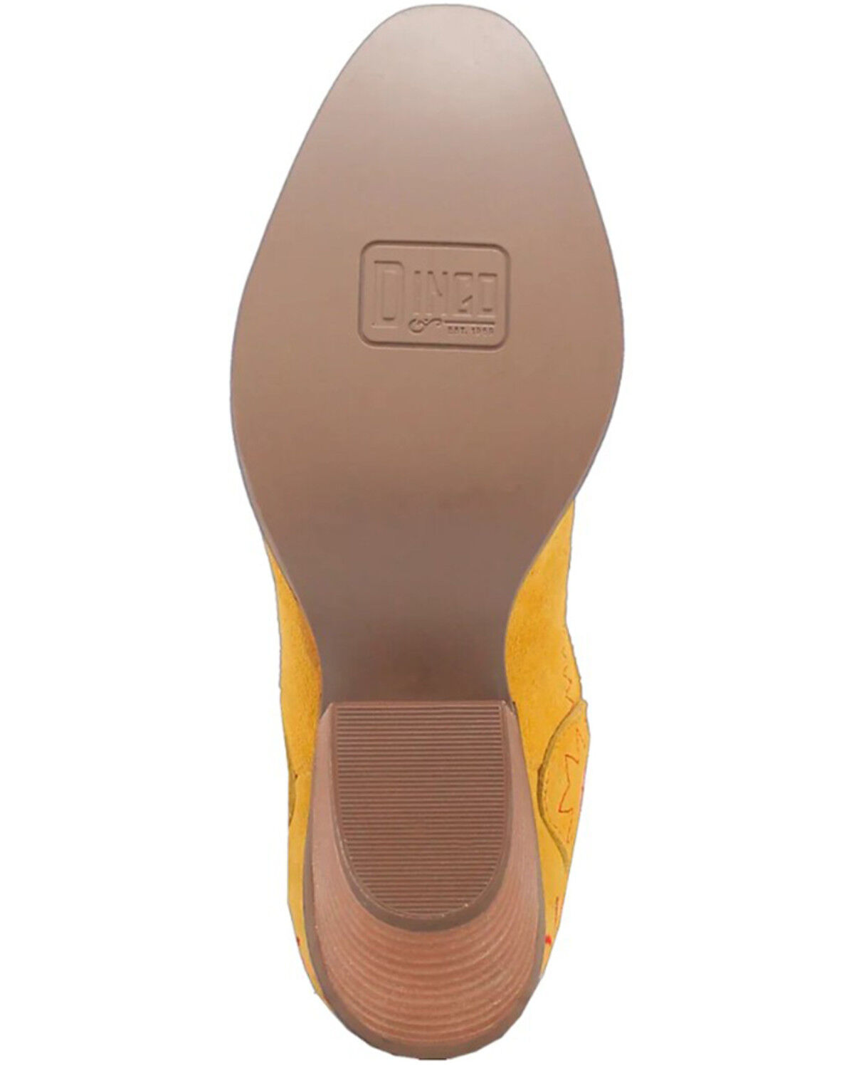 Image #7 - Dingo Women's Sugar Bug Suede Fashion Booties - Round Toe, Yellow, hi-res