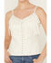 Image #4 - Idyllwind Women's Studded Fringe Faux Suede Tank Top, Ivory, hi-res