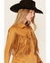 Image #3 - Wrangler x Lainey Wilson Women's Fringe Long Sleeve Snap Western Shirt, Caramel, hi-res
