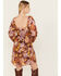 Image #4 - En Creme Women's Floral Print Long Sleeve Mini Dress, Multi, hi-res