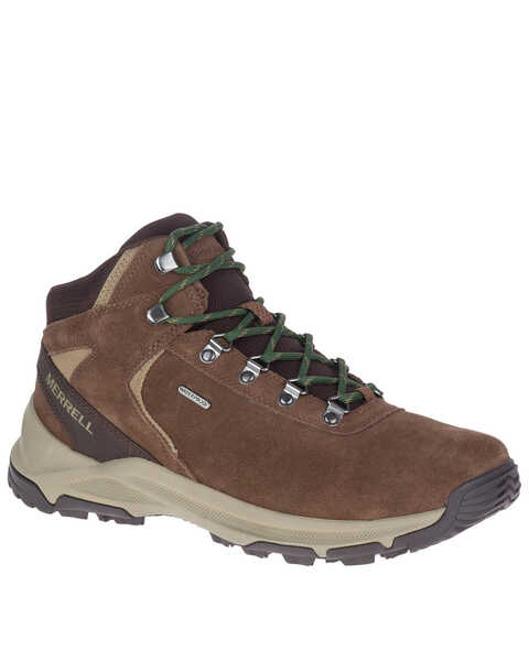 Image #1 - Merrell Men's Erie Waterproof Hiking Boots - Soft Toe, Brown, hi-res
