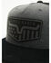 Image #2 - Kimes Ranch Men's Spangled Leather Patch Ball Cap, Black/grey, hi-res