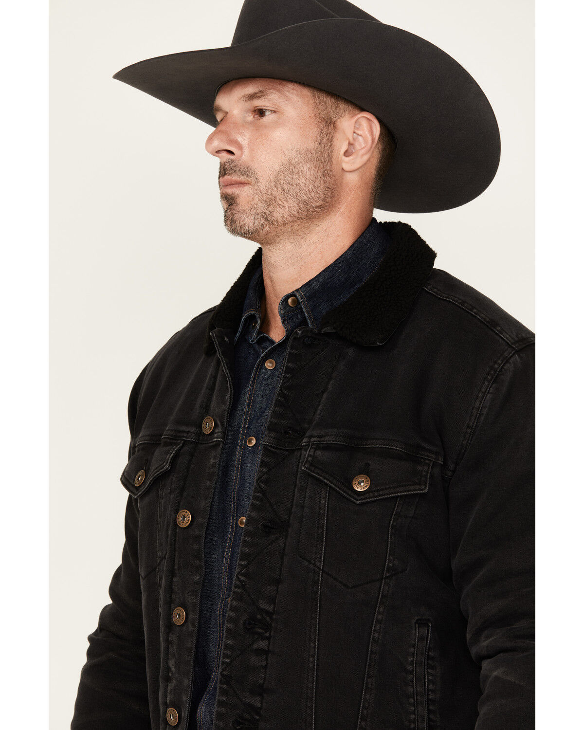 2024高い素材  Lined Sherpa Outlaw Men's James Cody Denim Jacket Trucker ジャケット・アウター