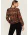 Image #3 - Wild Moss Women's Ruffle Neck Peasant Blouse, Rust Copper, hi-res