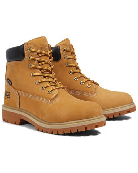 Timberland PRO Women's 6" Waterproof Insulated 200g Work Boots - Round Toe, Wheat, hi-res