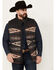 Image #1 - Ariat Men's Crius Southwestern Print Insulated Vest, Dark Grey, hi-res