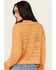Image #4 - Revel Women's Open Weave Sweater, Orange, hi-res