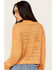 Image #4 - Revel Women's Open Weave Sweater , Orange, hi-res