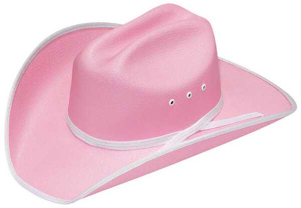 Image #1 - Twister Kids' Sancho Straw Cowboy Hat, Pink, hi-res