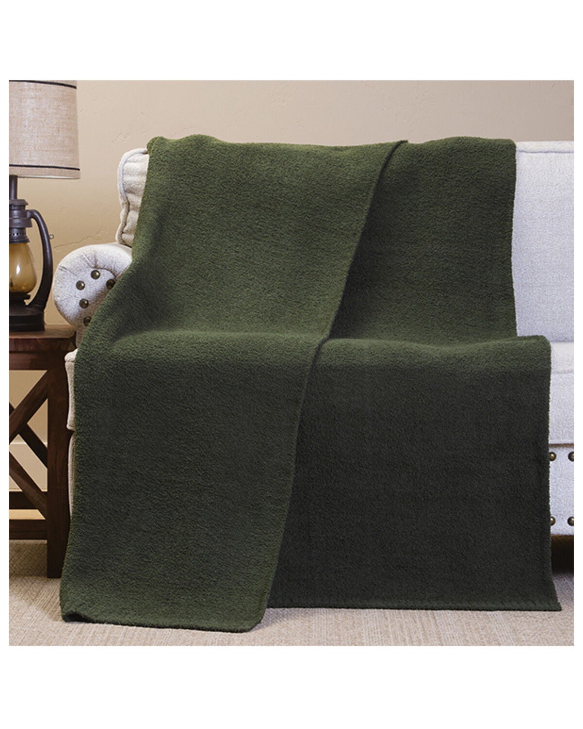 Image #1 - Carstens Home Spruce It Up Blanket, Green, hi-res