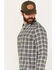 Brothers & Sons Men's Bowie Everyday Plaid Print Long Sleeve Button-Down Flannel Shirt, Dark Grey, hi-res