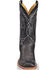 Image #4 - Tony Lama Men's Flat Cow Foot Western Boots - Square Toe, Black, hi-res