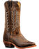 Image #1 - Boulet Women's Hillbilly Golden Vintage Cowgirl Boots - Square Toe, Brown, hi-res