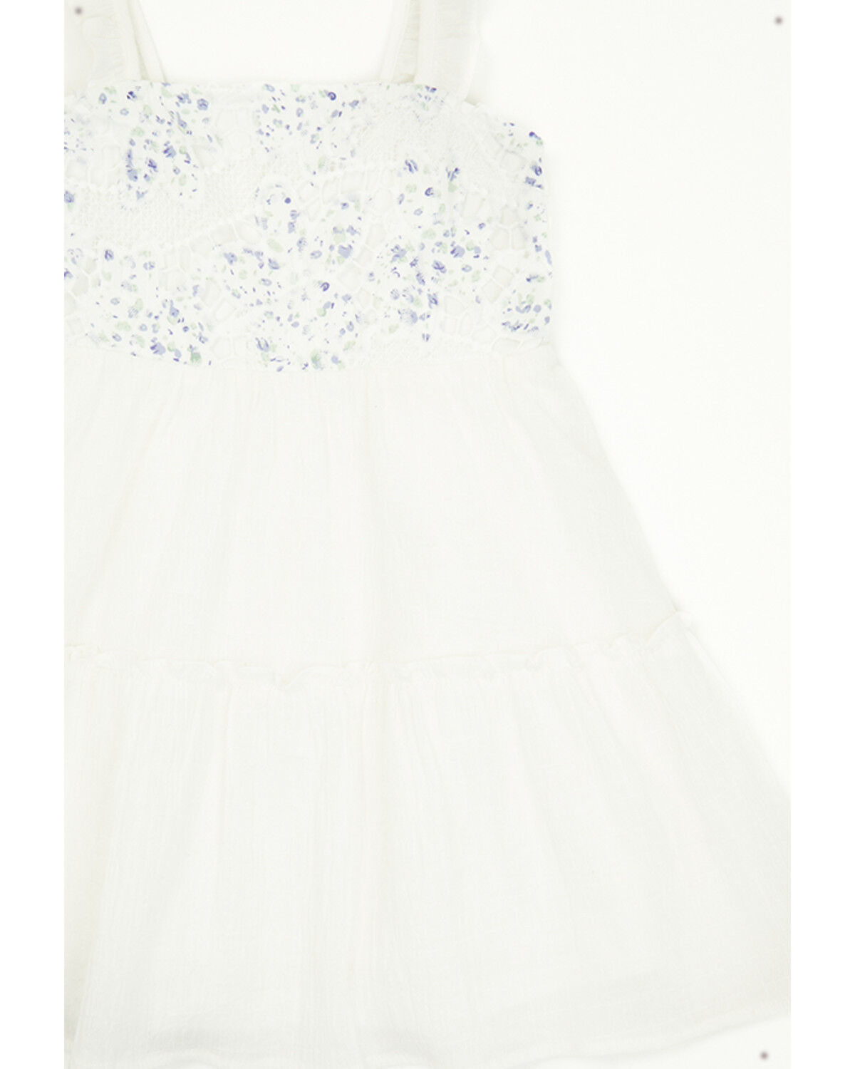 Image #2 - Yura Toddler Girls' Floral Patched Crochet Dress, Blue, hi-res